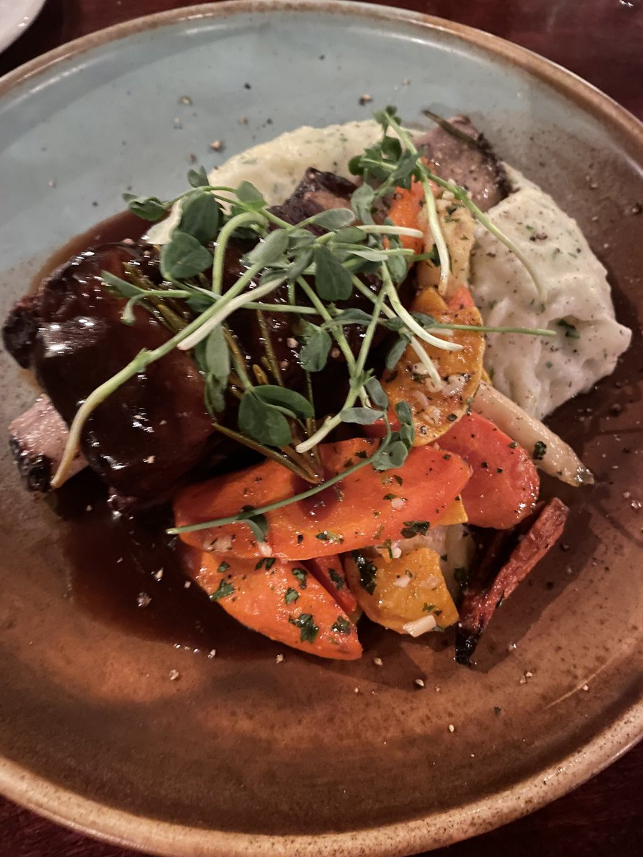 Winterdine 2023 first stop <a href="/ThePilotHousePE/">The Pilot House</a> for the braised beef short rib.  Wow wow my taste buds are dancing!  #pei #winterdine #lovelocalpei
