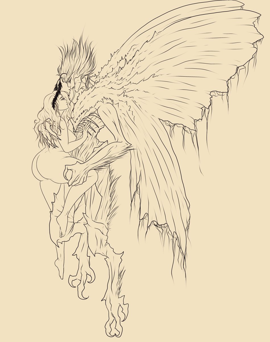 snufflewufugus's tweet photo. My first drawing in nearly 4 months, 😫 just been in a funk lately. But I finally had the urge to draw over the weekend, and my friend suggested doing sexy MothMan, so I did! 😅🤣 enjoy my version of the elusive, MothMan😉 https://t.co/t2FD6mNQBn