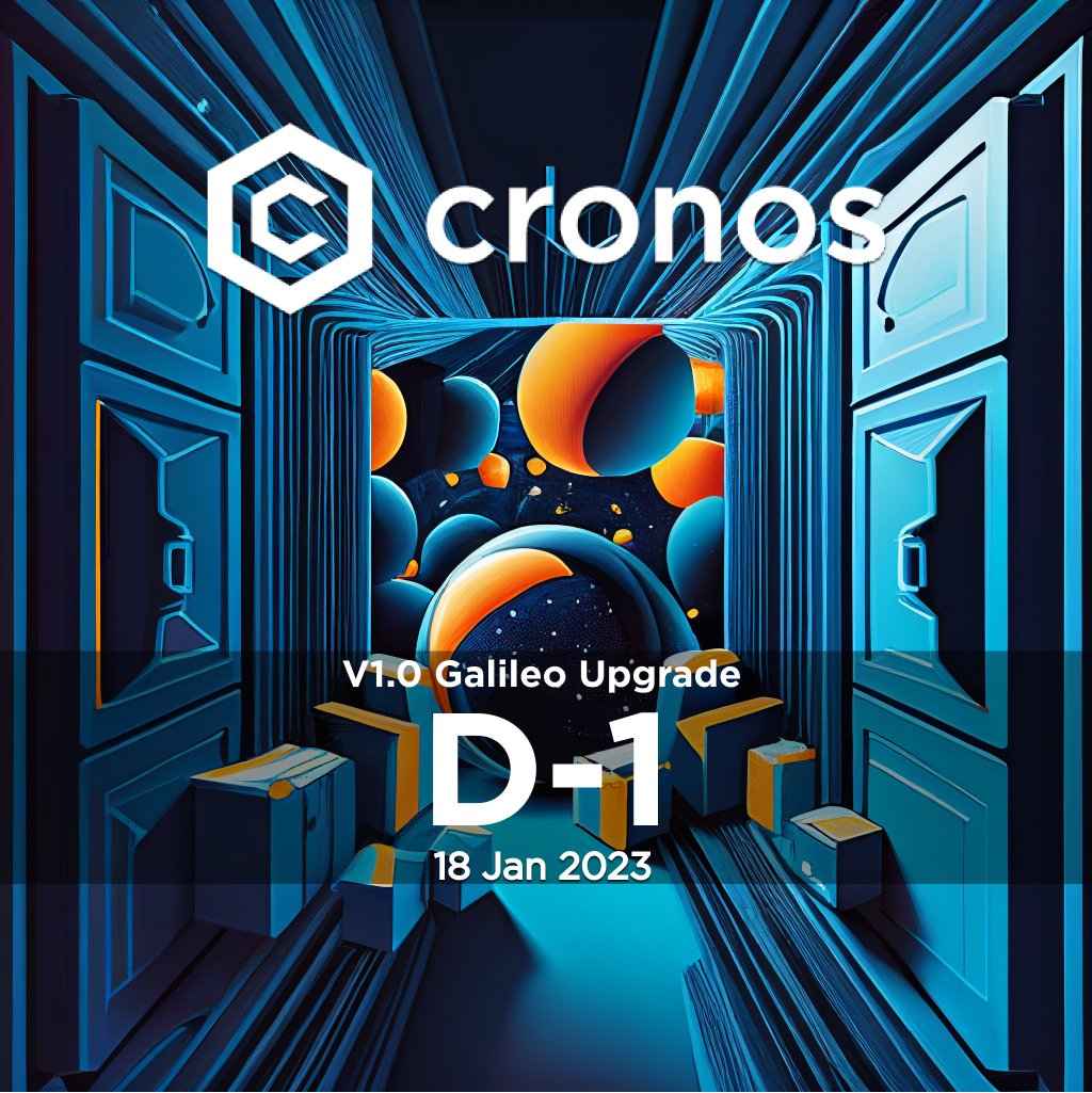 Good news #Cronos node operators!

In the V1.0 Galileo release, full nodes will require 30% less storage 🤯

Node operators will also see generalized reduction of node start-up time by ~50%, and other performance improvements 💥

1️⃣ day to launch, stay tuned 🔔 #crofam