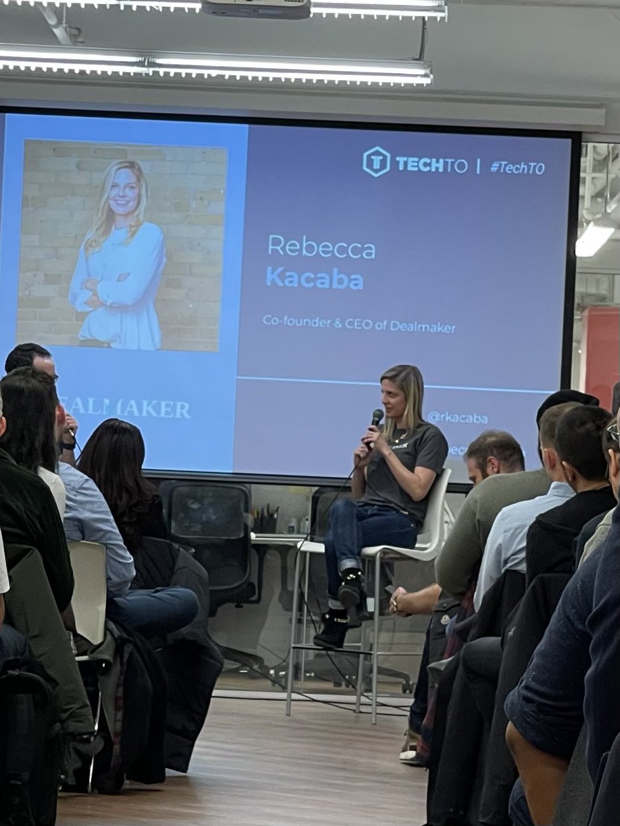 cmakarchuk's tweet image. Awesome to hear from Rebecca at Dealmaker. Had no@idea they handled the @packers capital raise in 2021. Very cool #techto #toronto