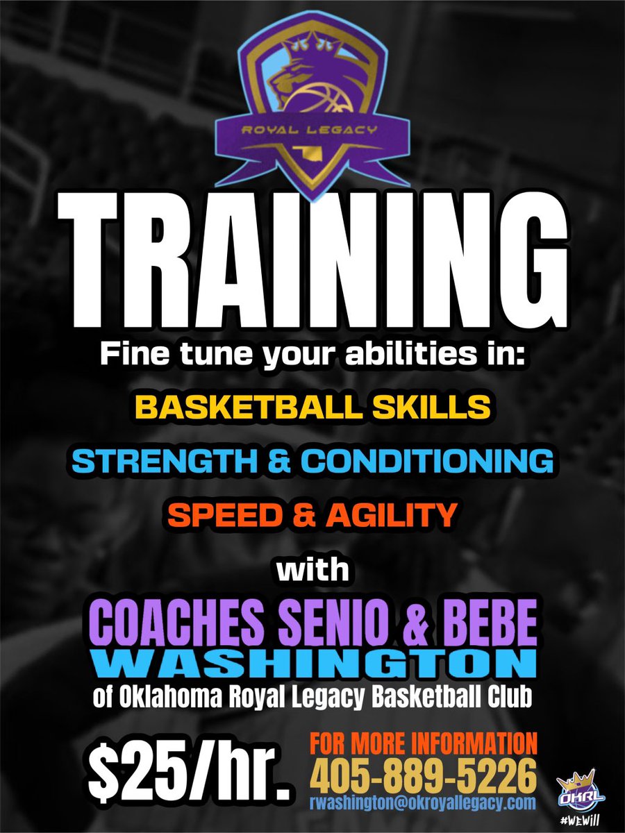 ok_royallegacy's tweet photo. Well here we go , we have been asked for sometime to start training athletes why not now ! There is nothing we can’t do from specific sport training , speed and agility, weight training we can do it all ! #OKRL #Family #WeWill https://t.co/SIVzdjWKnh