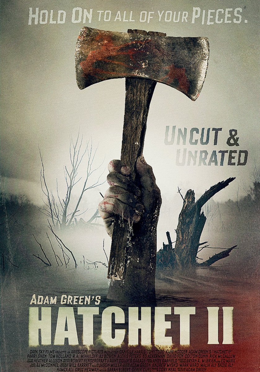 DevsNerdCave's tweet photo. #NowPlaying(3rd #Movie of the day)
#Hatchet2 (2010) on @Tubi
#Horror365Challenge
Movie 24/365
Check out our #watch #challenge list on @letterboxd
https://t.co/rBHXEUD6Mp
#Hatchet #Horror #MutantFam #Movies #HorrorMovies #VictorCrowley #Tubi #Slasher #Splatter #ReturnOfTheBinge https://t.co/jPC1rCEKd2