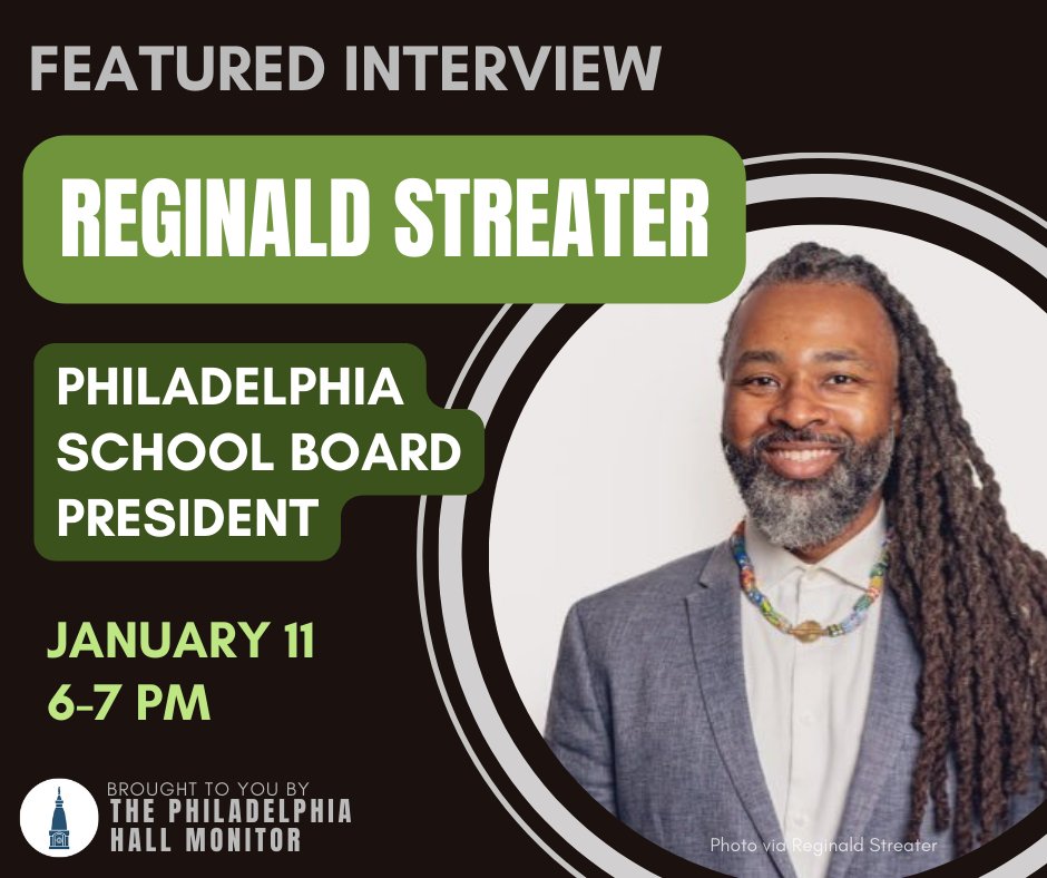 HallMonitorWPPM's tweet photo. Tune in tomorrow to hear our interview with @RLStreaterEsq, president of @PHLschoolboard.

Find us at 6 PM on WPPM 106.5 FM, https://t.co/KNdtcTW0MT, or our YouTube channel! https://t.co/i5JskFX43h