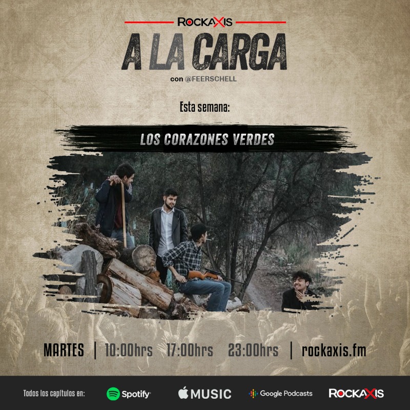 Rockaxis (@rockaxisoficial) on Twitter photo Este martes volvemos con todo en A la carga. Escucharemos a <a href="/losfearssss/">Los Fears</a>, Última Cita, Los corazones verdes, <a href="/MaialeVif/">Maiale Vif</a>, Selkam y Spectro. Escúchalo a las 10, 17 y 23 hrs por Rockaxis.fm. Conduce: <a href="/Feerschell/">Feña Schell</a> Este martes volvemos con todo en A la carga. Escucharemos a <a href="/losfearssss/">Los Fears</a>, Última Cita, Los corazones verdes, <a href="/MaialeVif/">Maiale Vif</a>, Selkam y Spectro. Escúchalo a las 10, 17 y 23 hrs por Rockaxis.fm. Conduce: <a href="/Feerschell/">Feña Schell</a>