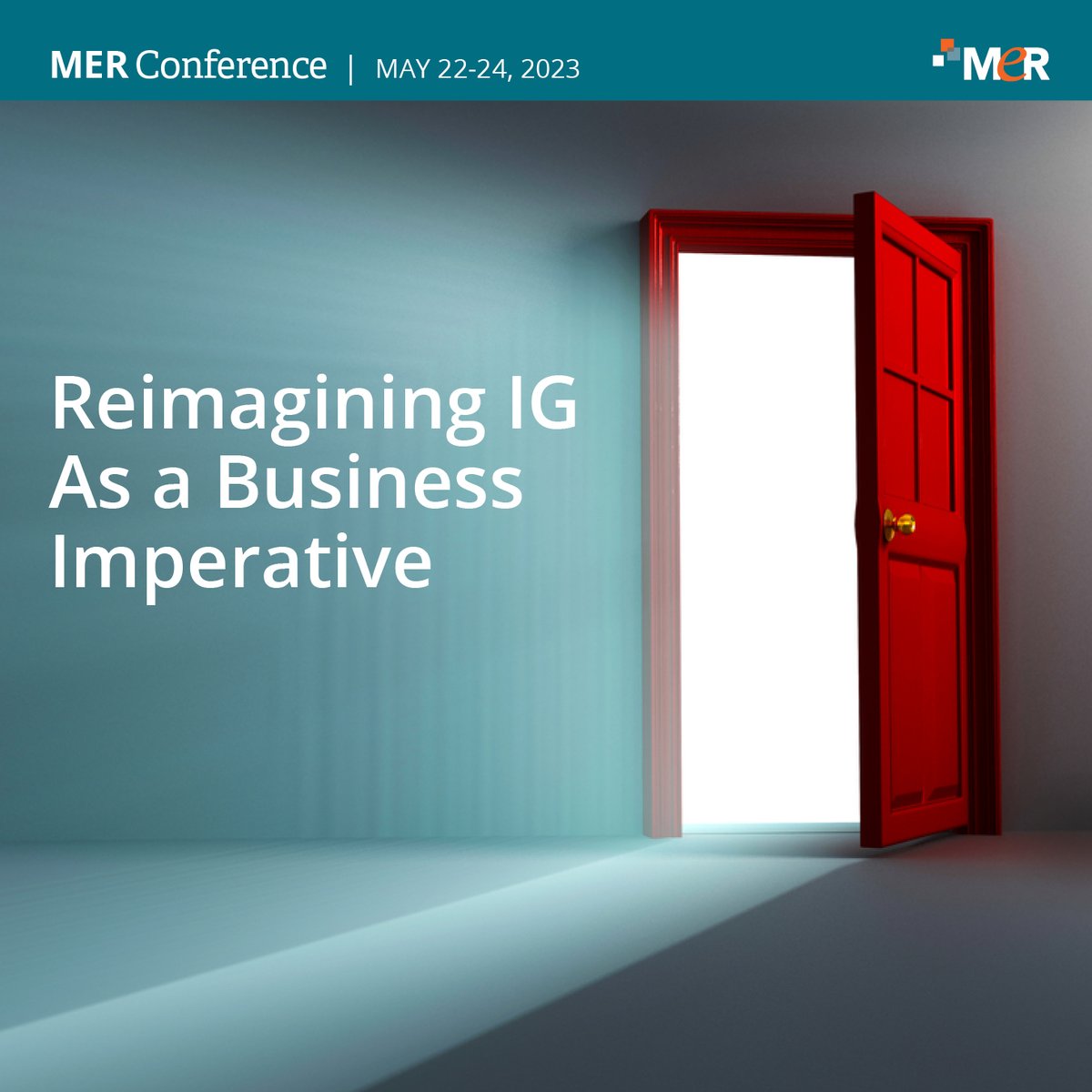Together let’s open new doors as we REIMAGINE IG AS A BUSINESS IMPERATIVE! Join us at the MER Conference, May 22-24, 2023. 

merconference.com

#ARMA #MER2023 #InfoGov #IG #BusinessContinuity #RecordsManagers #Cybersecurity #emergingtech