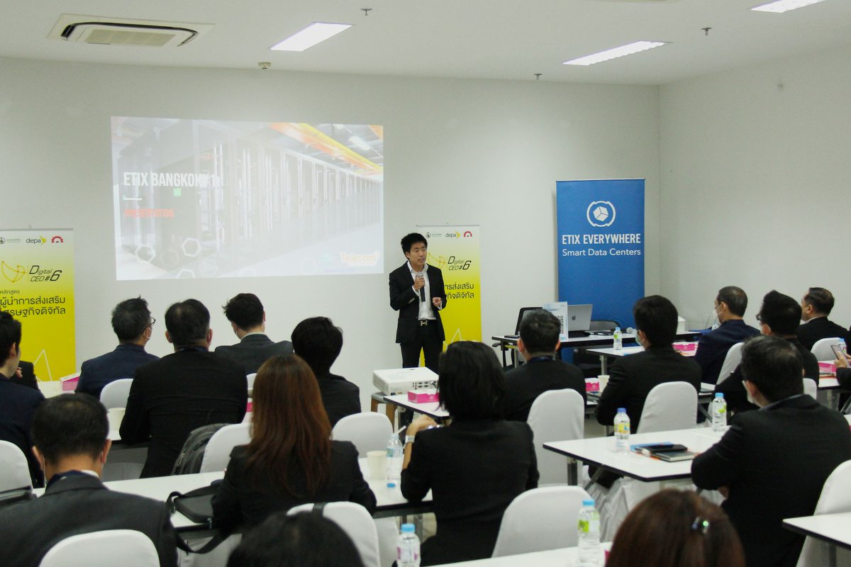 Etix Everywhere (@etixeverywhere) on Twitter photo Interlink Telecom presented <a href="/EtixEverywhere/">Etix Everywhere</a>'s #datacenter Bangkok #1 to CEOs of major Thai companies during the Digital Economy Promotion Leader #DepaThailand. Many thanks to our partner <a href="/NuttanaiA/">nuttanai anuntarumporn</a> for this impressive presentation.
#Bangkok #DigitalCEO6 #depa #DigitalCE Interlink Telecom presented <a href="/EtixEverywhere/">Etix Everywhere</a>'s #datacenter Bangkok #1 to CEOs of major Thai companies during the Digital Economy Promotion Leader #DepaThailand. Many thanks to our partner <a href="/NuttanaiA/">nuttanai anuntarumporn</a> for this impressive presentation.
#Bangkok #DigitalCEO6 #depa #DigitalCE