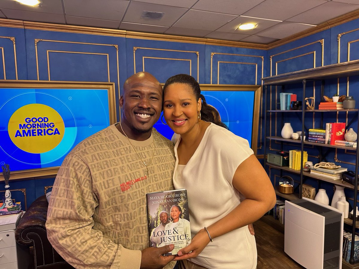 What a gift to be able to spend MLK Day on GMA and share our hearts in Love & Justice! Available for purchase tomorrow! protect-us.mimecast.com/s/hIH3CM8B1miV…