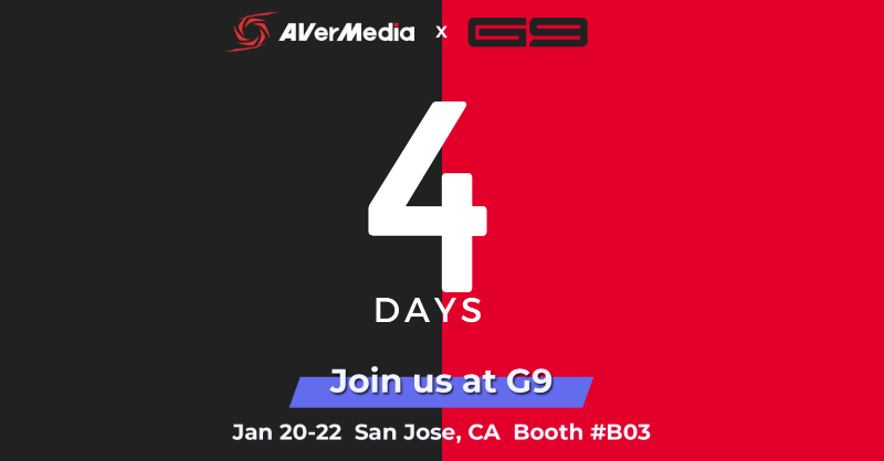 AVerMedia's tweet image. 4 days left! We are excited for @Genesis_Smash. If you're also gonna be there, pass by our booth to say hi! 

#Boldlycreate #Smash #G9