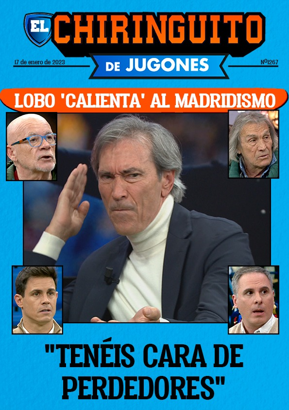 elchiringuitotv's tweet photo. 💥 "TENÉIS CARA DE PERDEDORES" 💥

🗞️ El mensaje de @lobo_carrasco al madridismo, en la PORTADA de @elchiringuitotv. https://t.co/r7DphP67ah