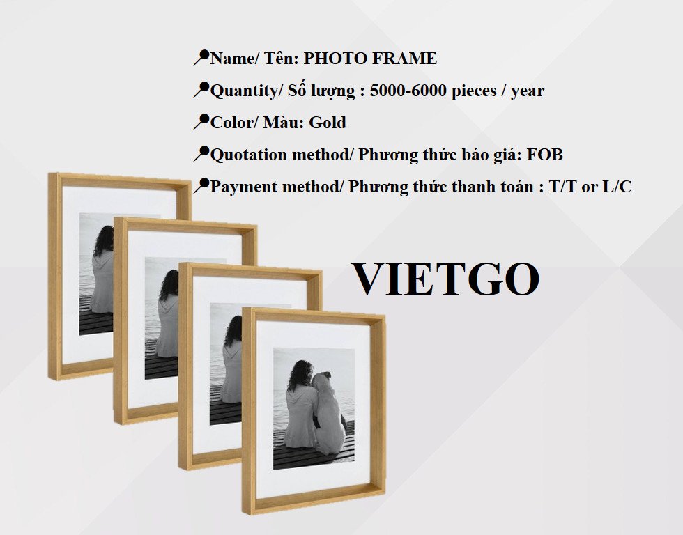 VietgoV's tweet photo. 📣📣Opportunity to export METAL PHOTO FRAMES to the US market

👉👉Get detail information on this link below: https://t.co/9awyQLmzq6

#Import, #Export,#Vietgo, #broker, #Trading , #buyinginquiry
#metalphotoframes https://t.co/bfI9GOVB3z