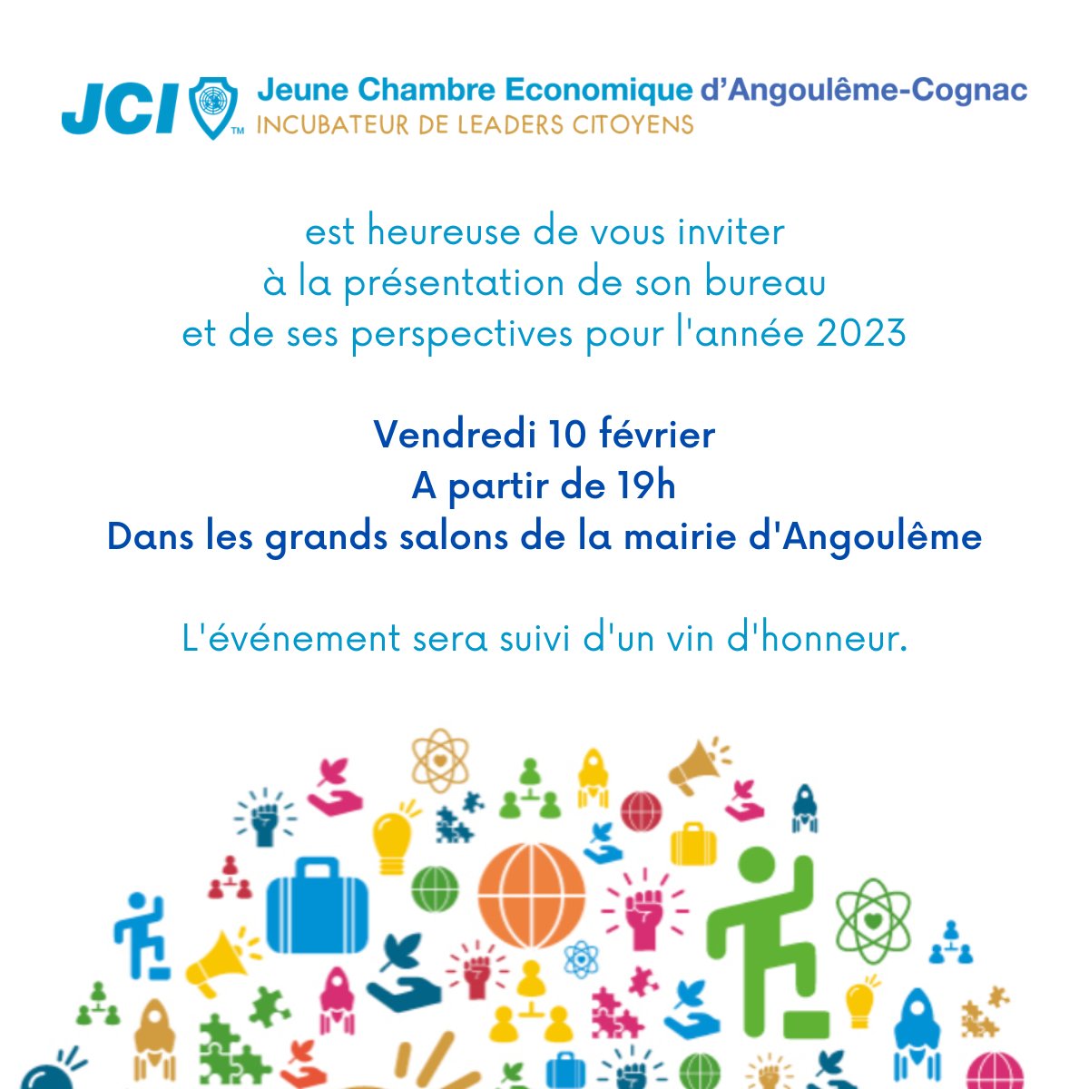 ⭐ Retrouvez-nous le 10 février prochain, à Angoulême, pour une présentation de nos actions et de nos perspectives pour l'année 2023 !

Pour vous inscrire : lnkd.in/ejFb3Gk7