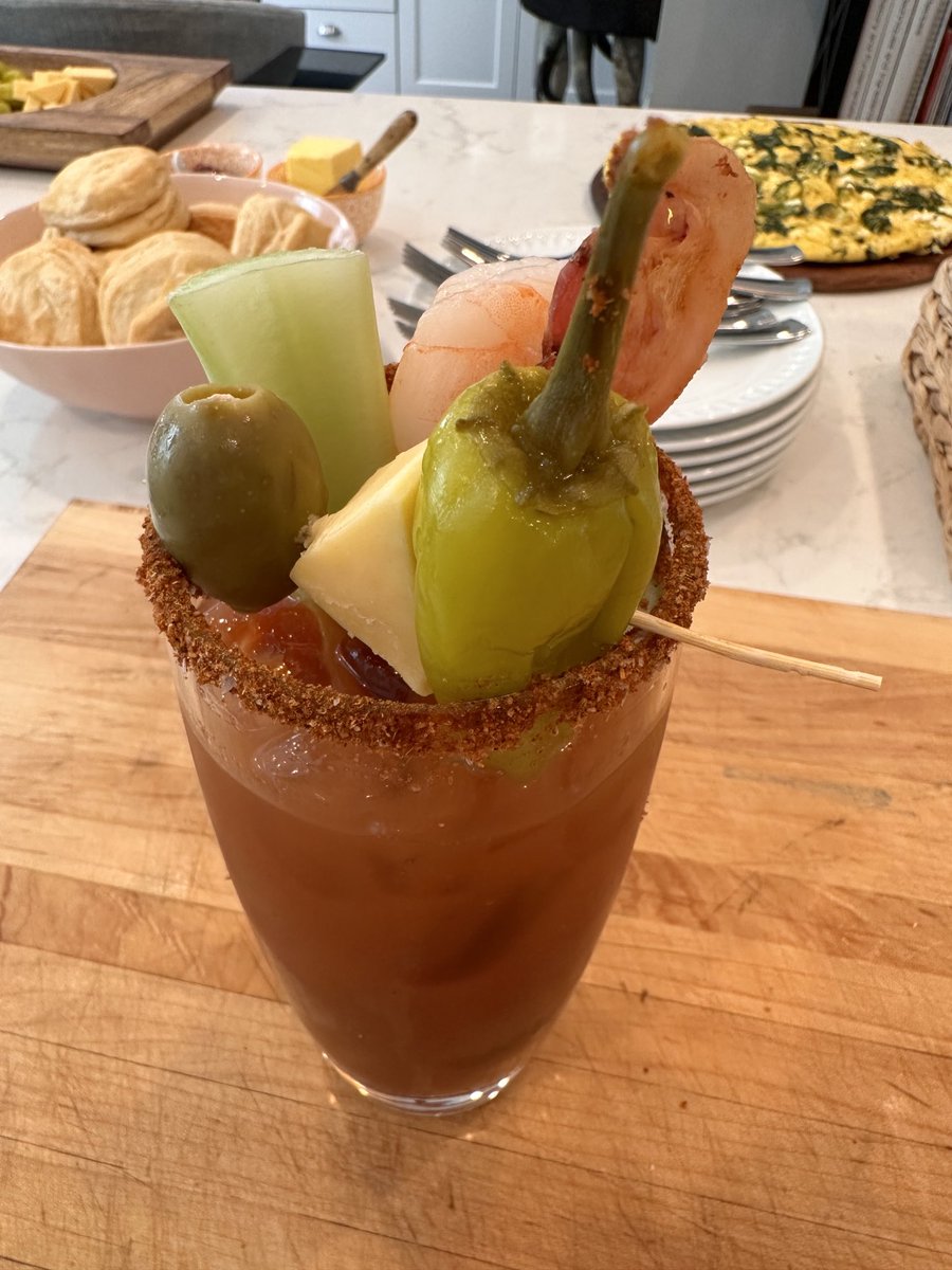 sheilabea's tweet photo. Bloody Mary Bar, Sunday at our house. #bloodymary #brunch #diningwithfriends https://t.co/b4BB5dW3Pv