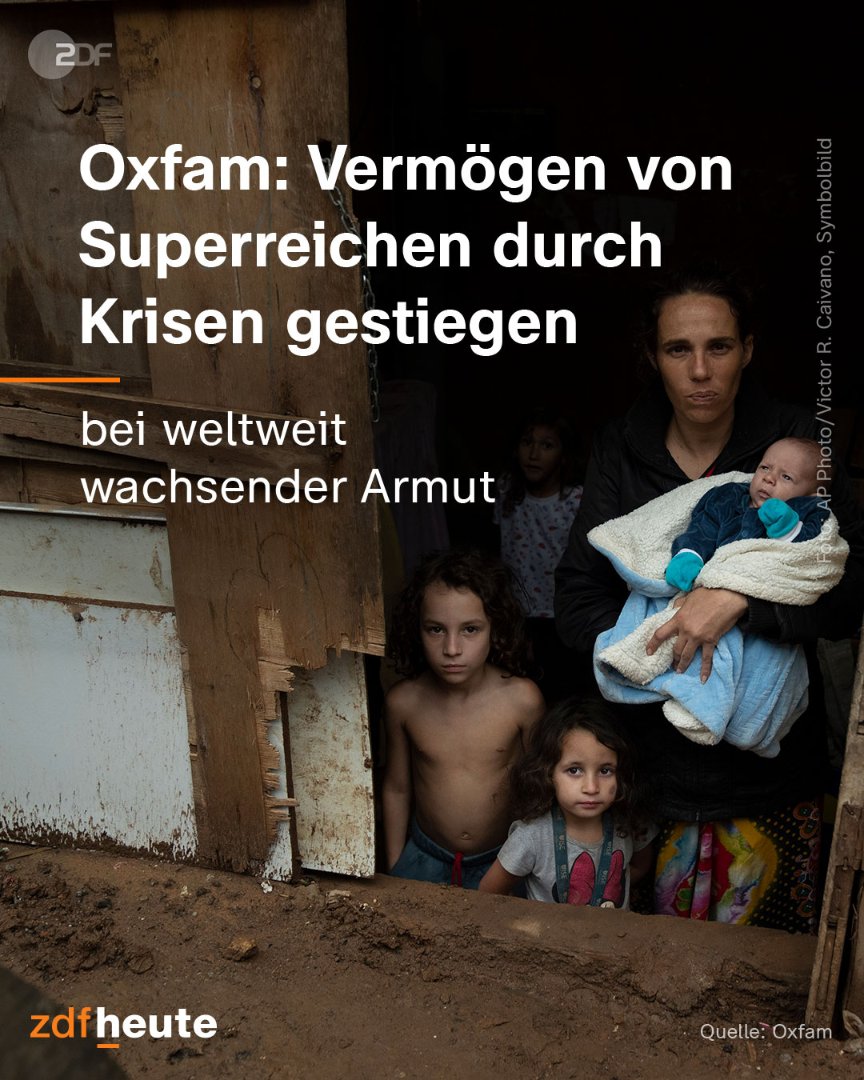 Tom_de_Belfore's tweet photo. Jeder zehnte Mensch dieser Welt hungert, während die Reichen immer reicher werden.Politikversagen!
Erstmals seit 25 Jahren haben extremer Reichtum &amp; extreme Armut gleichzeitig zugenommen.Das geht aus einem Bericht der Entwicklungsorganisation Oxfam hervor.
https://t.co/a250awlw5e https://t.co/aAd5g1E0rJ
