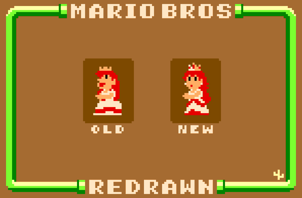 leg_pixel's tweet photo. Peach Redraw!!!! :DD

 #ドット絵 #mario #pixelart https://t.co/i4NZ2U5GnK