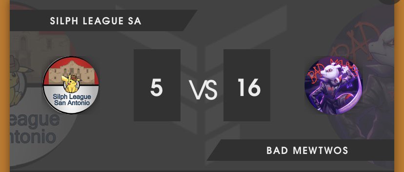 Been lagging here, but GGs to another set of opponents <a href="/SilphLeague210/">Silph League San Antonio</a>. Shoutout to <a href="/PiratePogo/">PirateKingPOGO</a> <a href="/Jr13xz/">Jr</a>, k1dgoku and <a href="/CountryNerd24/">CountryNerd24 ☦️🐝</a> for their solid sweeps. On to the next, LFG. <a href="/Pulsator27/">Pulsator27= 2024 Flow Tour 🤙🏻</a> lost 1-2 btw lol