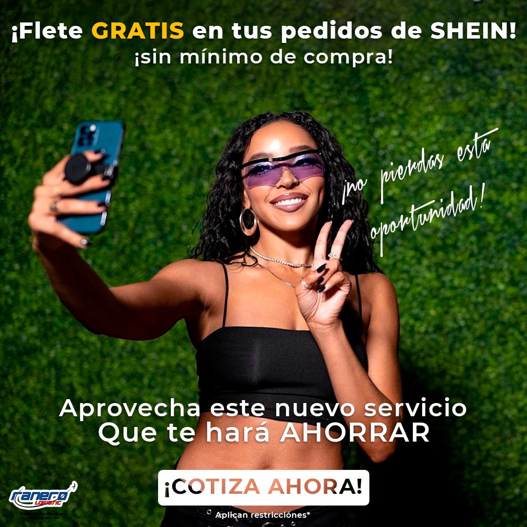 ranerologistic's tweet photo. Trae todas las prendas que desees de SHEIN a Guatemala con el servicio Flete Gratis, el cual te ayudará a ahorrar mucho con cada compra que realices, ¡cotiza con nosotros!
Además tambien puedes usar este servicio al comprar en Amazon, eBay y Walmart
#ebay #SHEIN #SHEIN #amazon https://t.co/WnsYIwwWQR