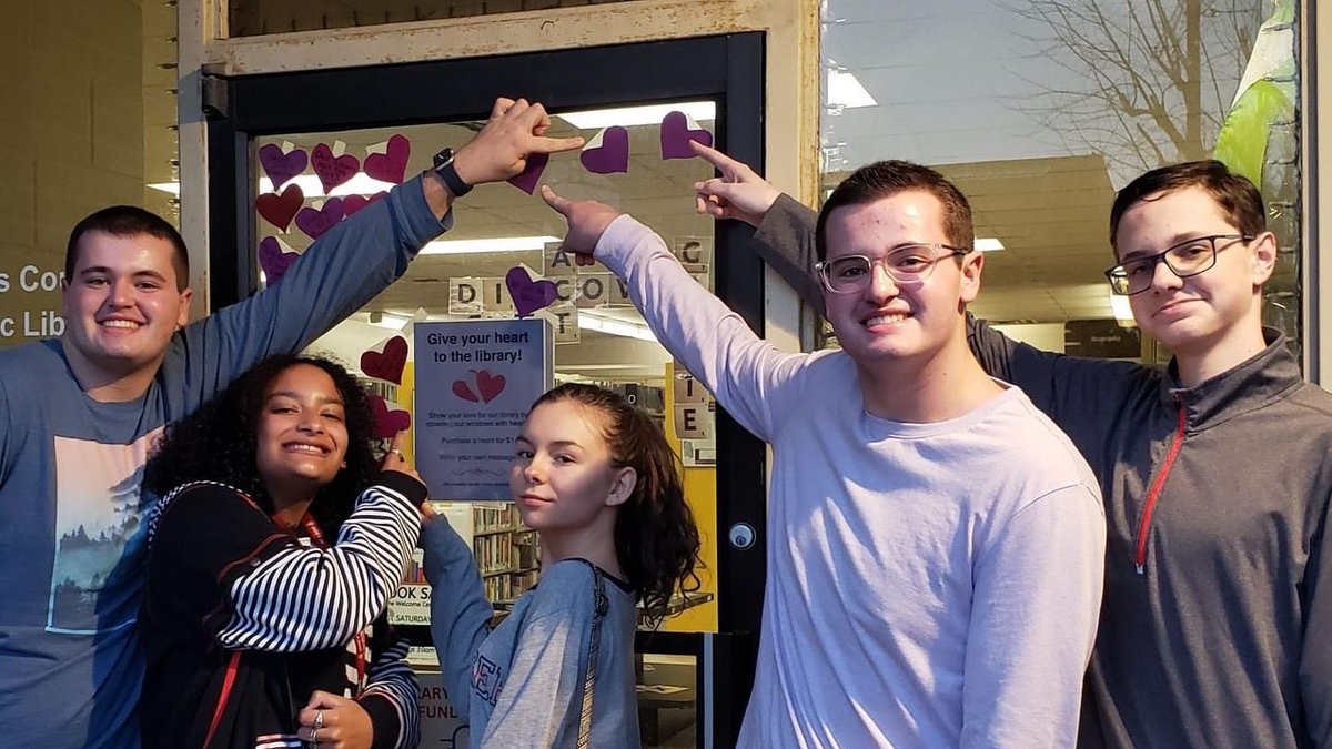 Christopher, Brandy, Kendra, Hadley and Sam have given their hearts to the library, have you?  Help us cover our windows with love. Hearts are $1 each. All funds go to library expansion. Purchase a heart at the library or by making a donation online: lewislibraryfriends.com