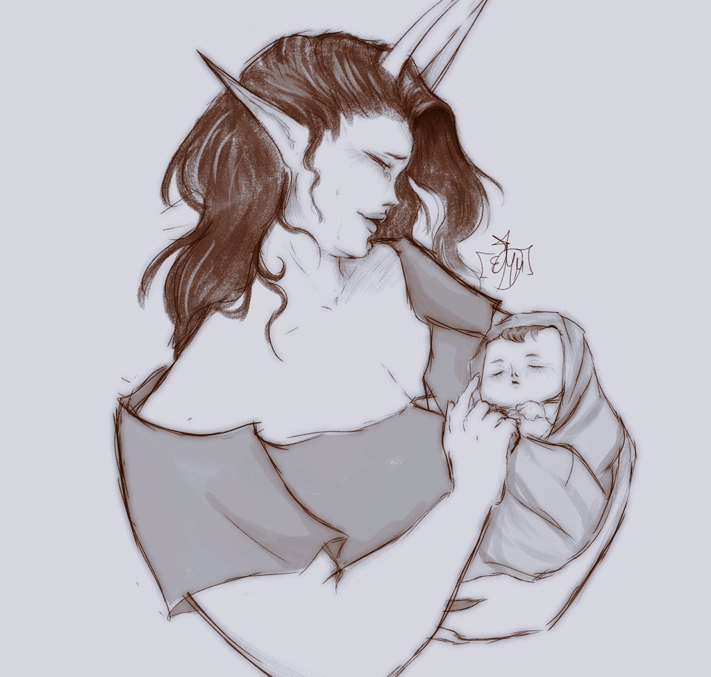 TheGhoulDraws's tweet photo. Sometimes she still dreams of holding her little one

#oc #art #originalcharacter https://t.co/c3cWblYgjF