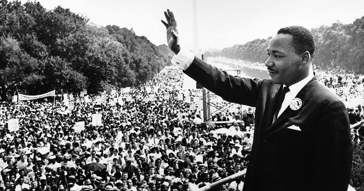 Happy #MLKDay. Shown: Rev. Martin Luther King Jr., March on Washington for Jobs and Freedom, August 28, 1963, the day of his ‘I Have a Dream’ speech. #BLM #racialjustice #BlackLivesMatter (Photo: Wes Candela | CC BY-NC-ND 4.0)