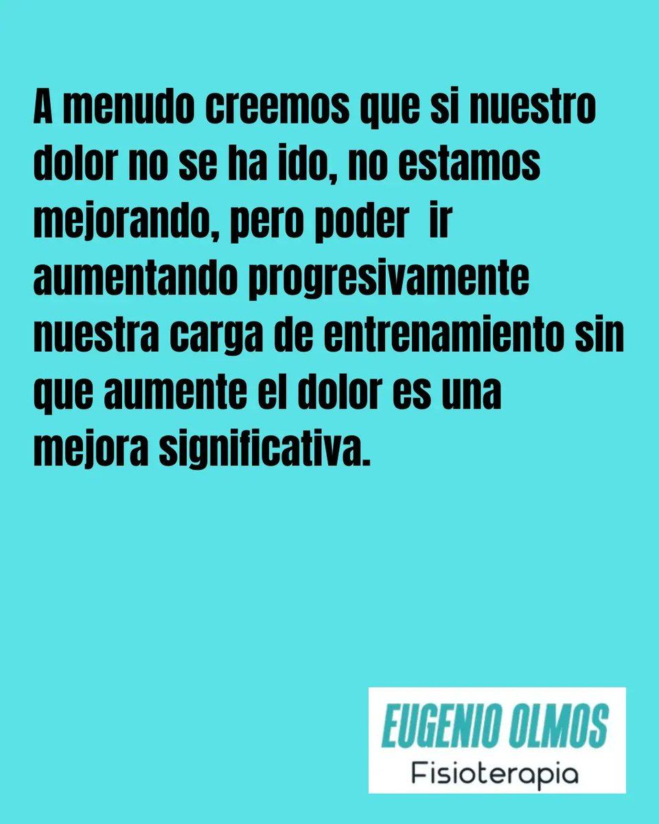 Eugeniolmos's tweet photo. Si puedes regresar al entrenamiento y aumentando la carga de tu actividad (pautada por el fisioterapeuta) no aumenta el dolor, eso es un paso en la dirección correcta. https://t.co/qQxVoBgHEM