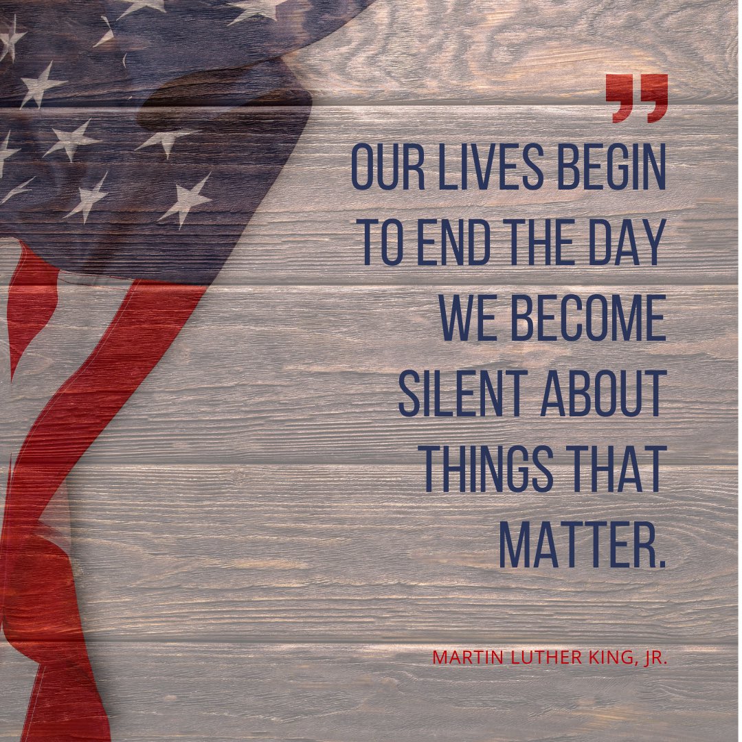Happy Martin Luther King Day! Today, let's take the time to reflect on what he lived for and all of the people who are furthering his movement for equal rights and justice. #MLKDay