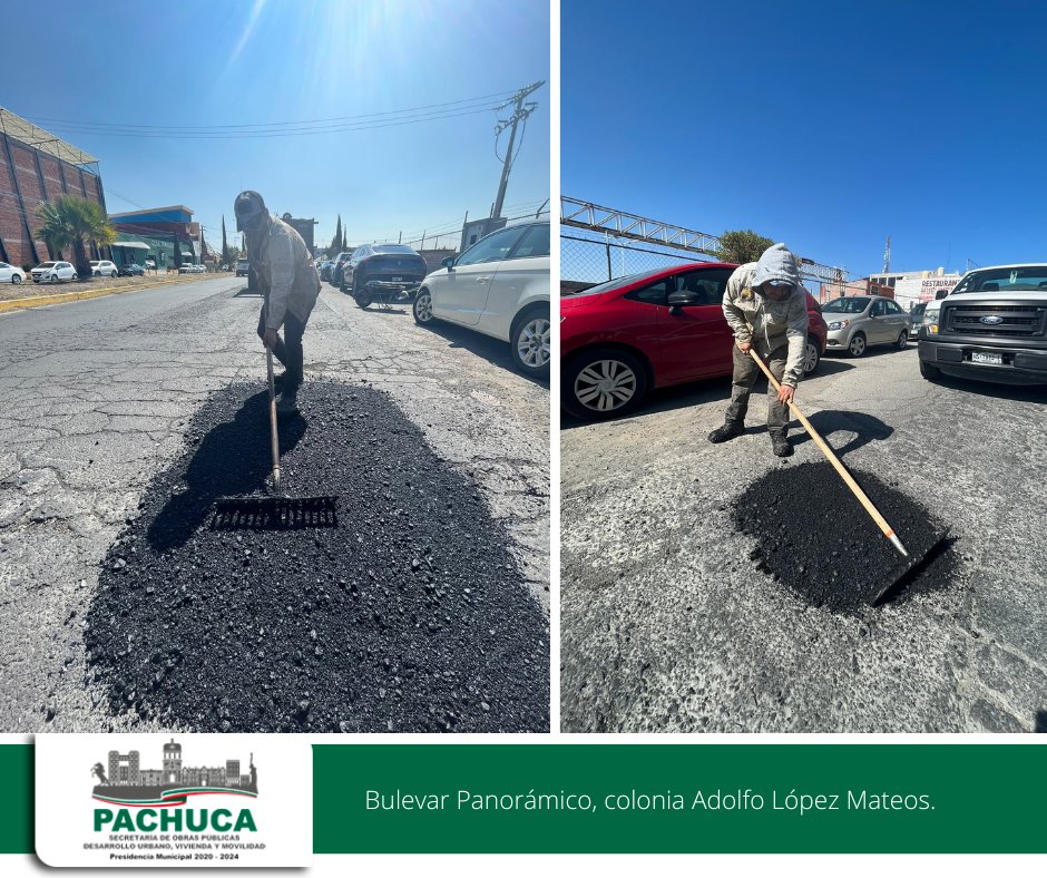Pachuca_SOPDUVM's tweet image. Continuamos atendiendo al 💯 tus reportes WhatsApp 📲, con el #ProgramaDeBacheo en:
🛤 Blvr. Everardo Marquez, col. Ex-Hacienda de Coscotitlan.
🛤 Blvr. Panorámico, col.Adolfo López Mateos.
🛤 Calle Morelos, col. Centro.
🛤 Calle San Rafael, fracc. La Cruz.
#PachucaAvanzaContigo