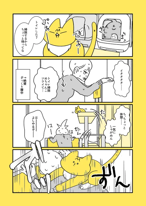 猫と子猫とぎっくり腰2 これでどうかな??リンク見れるといいんだけど 