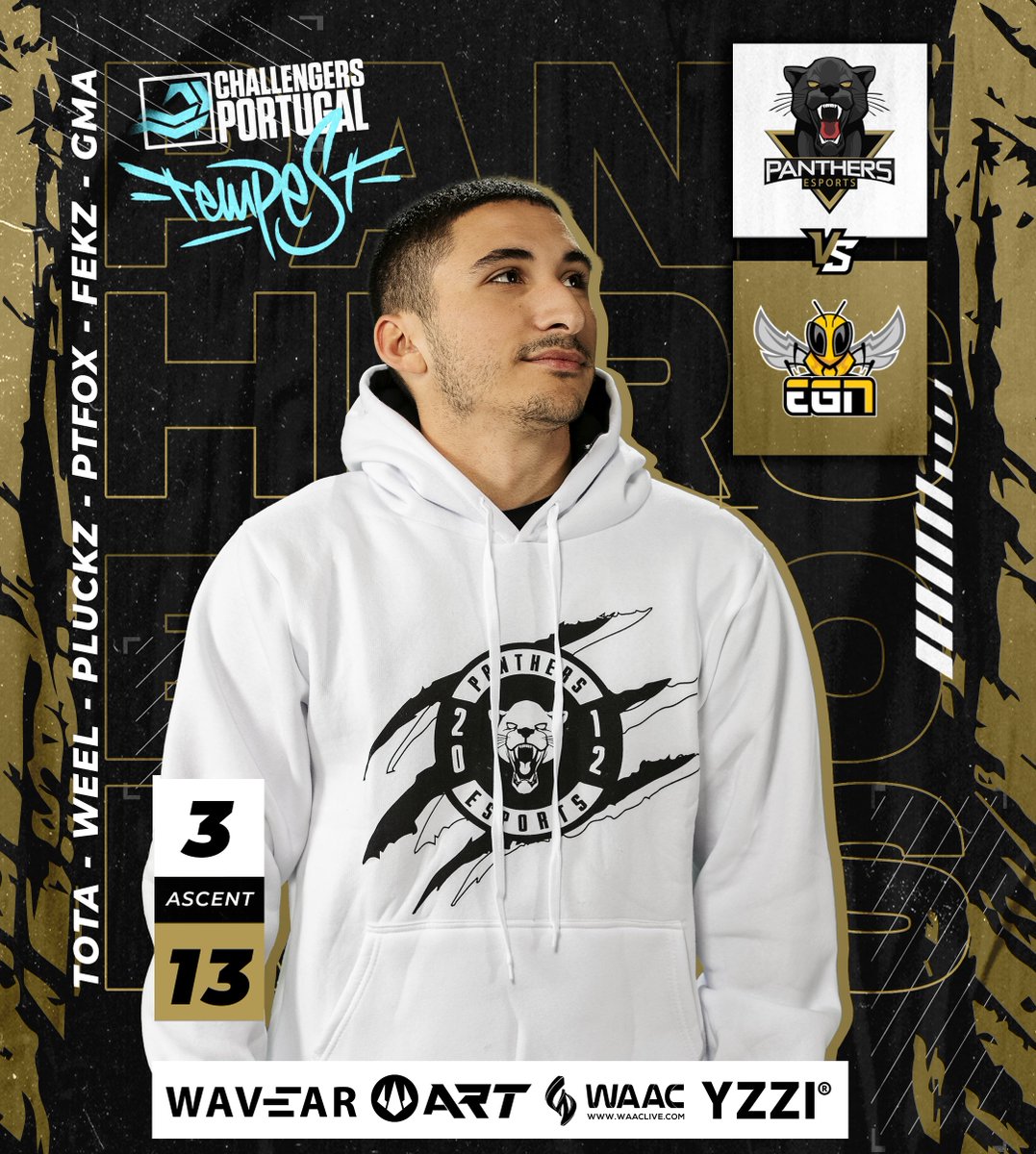 Batalhamos mas não fomos capazes de derrotar a força da colmeia, vamos continuar na luta da <a href="/valleague_pt/">VALORANT Challengers Portugal: Tempest</a>🌊 

🆚<a href="/EGNesports/">EGN Esports</a>
🗺️Ascent | 3-13

<a href="/TOTAtheone1/">Tomas Miranda</a> | <a href="/xavierbaiao/">weel</a> | <a href="/pluckz2g/">Paulo Correia</a> | <a href="/Ptf0x/">Ptf0x</a> | @fekzVA | <a href="/g_amorim11/">gMa</a> | <a href="/PEDROZORDZPINTO/">ZORDZ</a>

#GOPANTHERS #VALTempest