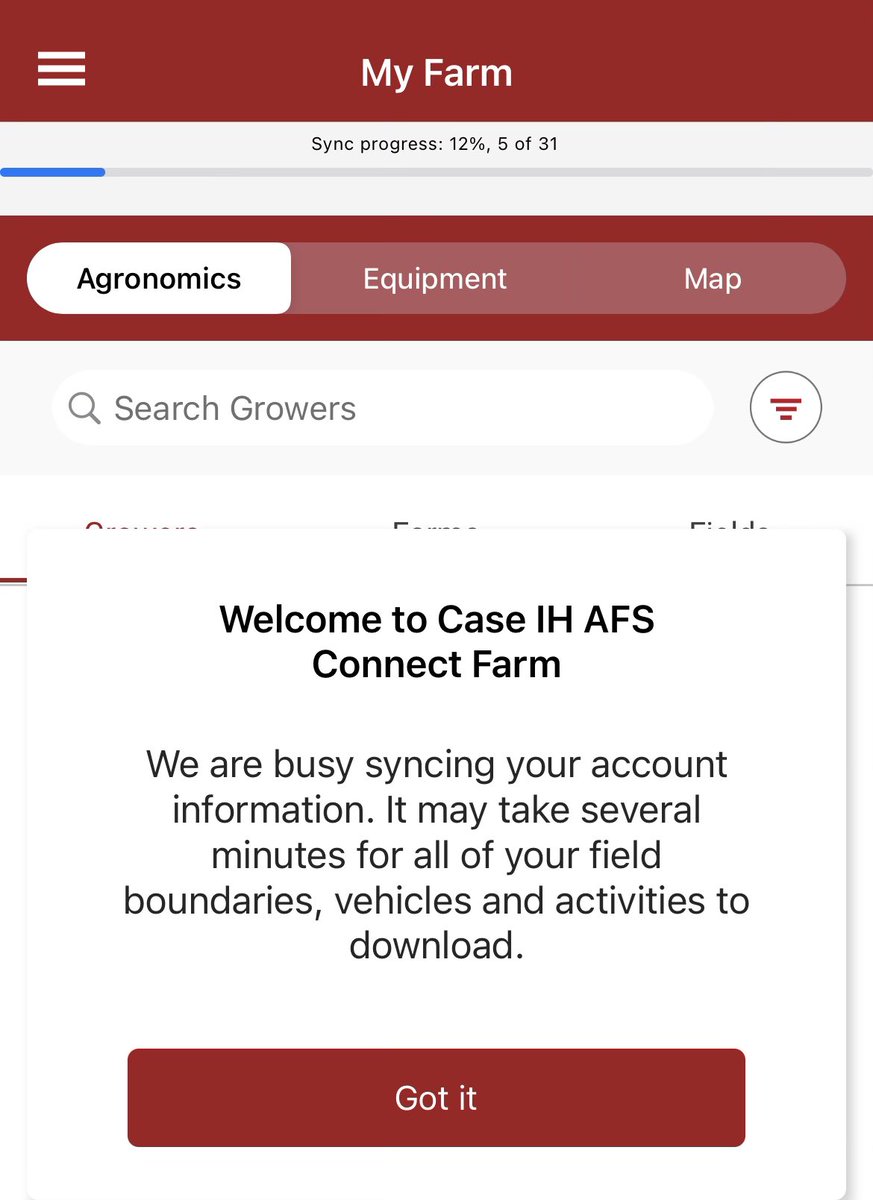 #Onboarding recently purchased vehicles from RME here in Lethbridge and starting to sync Grower Farm Field Data to the #Farm app. Technology at your fingertips! #afsconnect #afsconnectfleet #afsconnectfarm #aos #caseih