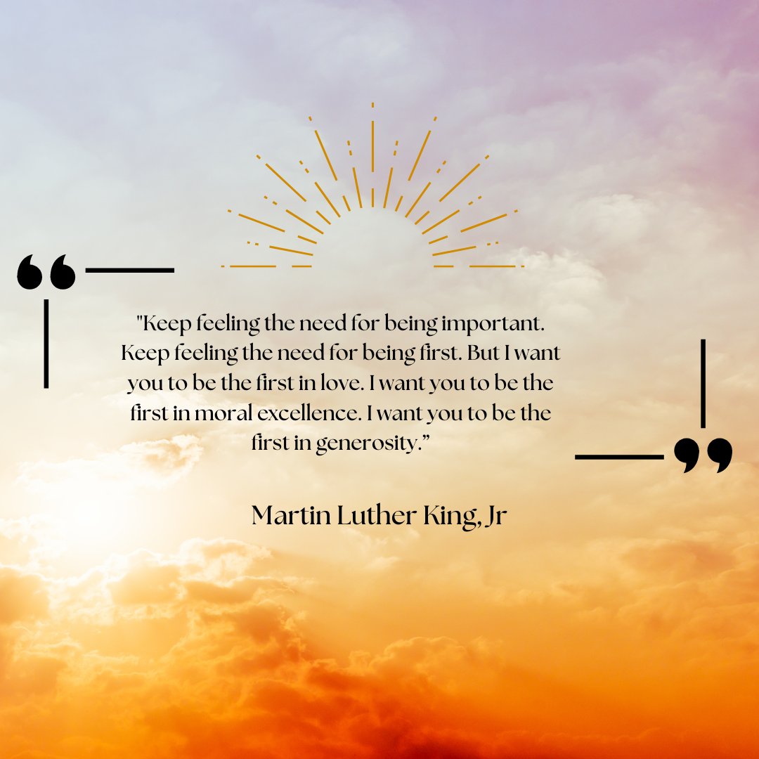 teachgift's tweet photo. Today, we honor Martin Luther King, Jr. for his courage, sacrifice, and commitment to using his faith to eradicate hate and advocate change.

The most selfless thing we can do is serve, for the greater good of all humanity. Be the first in love, moral excellence, and generosity. https://t.co/NOUzU49Jwj