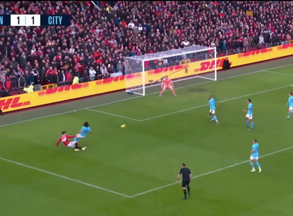 It’s the same if you remove him for the second goal too. Changes everything.