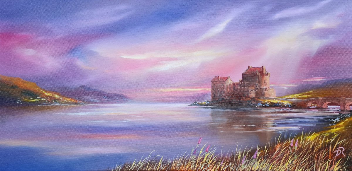 The Spirit of Eilean Donan, 30x60cm, Oil on canvas.  Will go on show along with many more paintings, from the 21st of January to the 18th of February at @artqdundee

#galleryq #art #Art #scotland #scottishart #dundeeexhibition #eileandonancastle #landscapepainting
