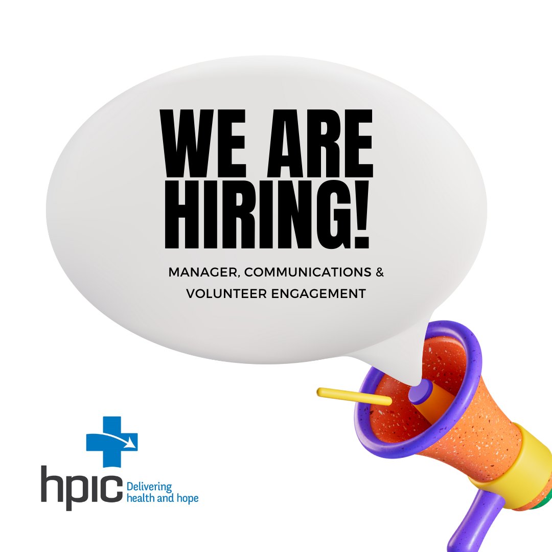 HPICanada's tweet image. We are looking to add to our HPIC family! Check out our latest career opportunity at: hpicanada.ca/get-involved/c…

#Joinus and deliver #HealthandHope around the globe!