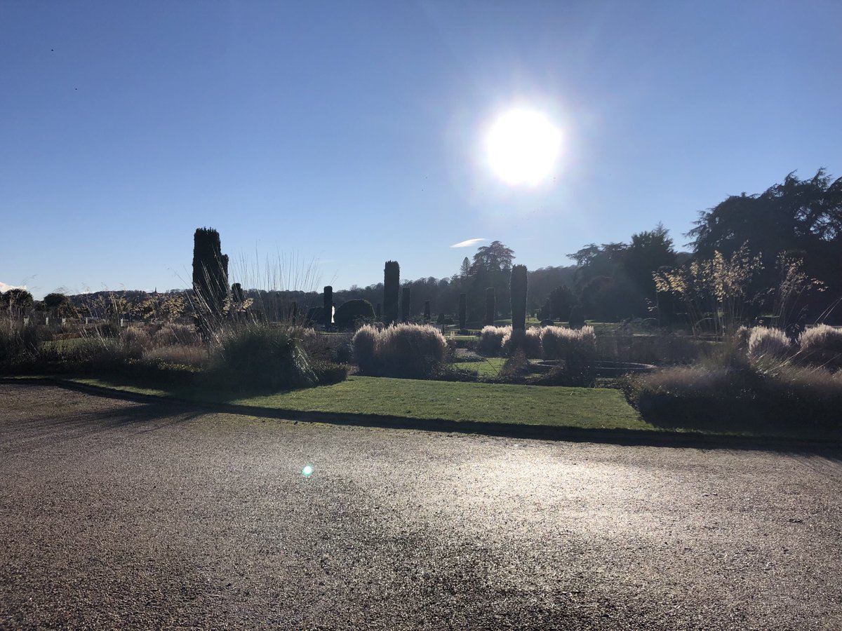 SteveHartshorn's tweet photo. Cold afternoon enjoying the winter sunshine in the Italian garden ⁦@TrenthamEstate⁩ https://t.co/z8vZkCWNGw