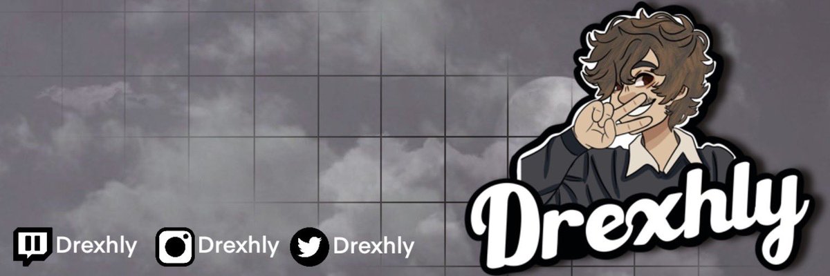 Drexhly's tweet photo. Shout out to @johannaart5 for the new pfp and background for my twitch and YouTube I love all the art you made and I will come to you again for more in the future https://t.co/flpb2O17Aq