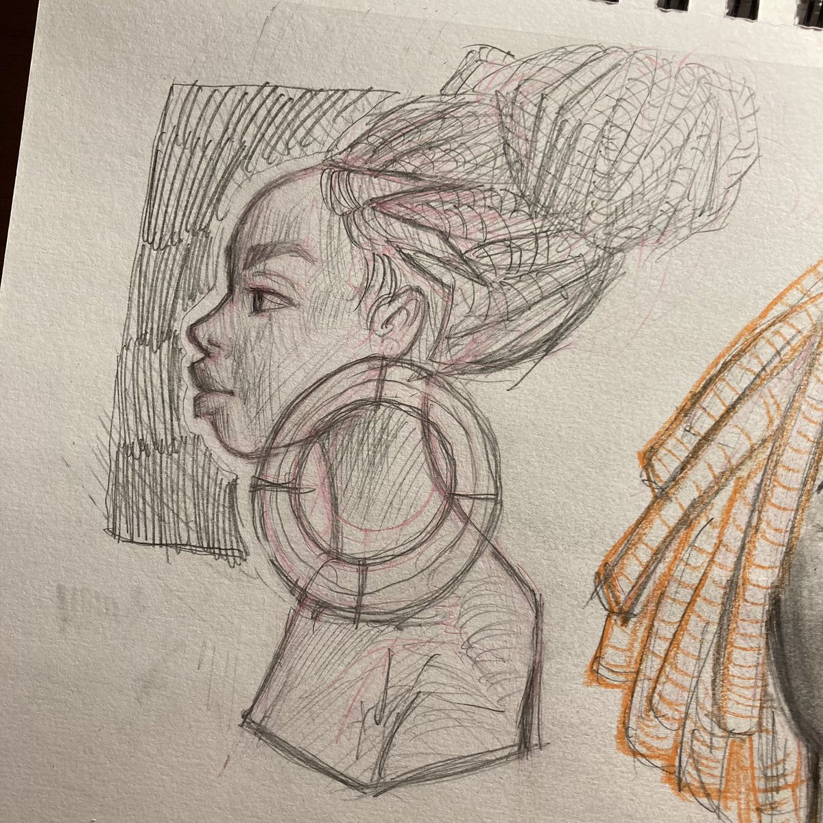 DelindaArts's tweet photo. sketchbook studying ✍🏾 https://t.co/gluTIacZoh