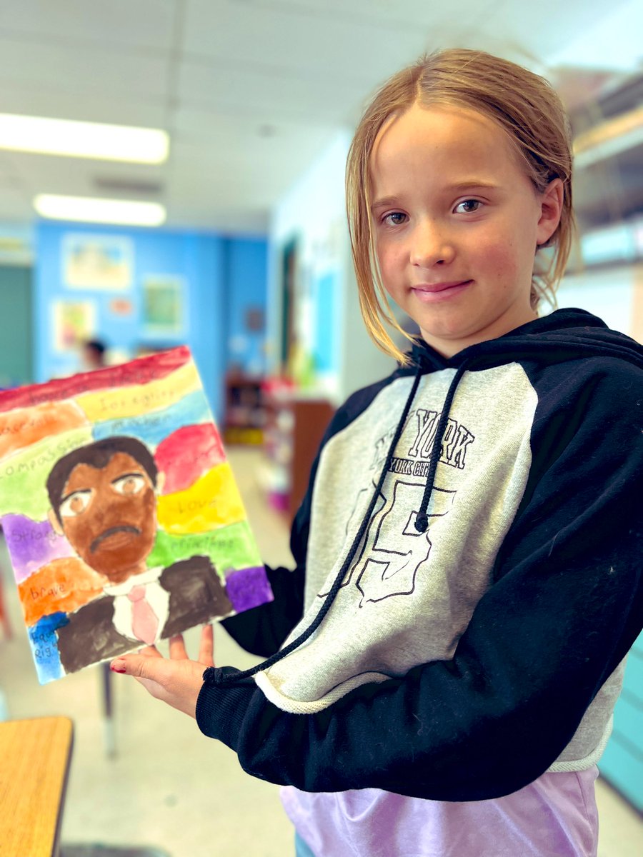 SCEMrsGregory's tweet photo. Martin Luther King, Jr portraits by 4th graders @CrysLaneMiller #SCoveEl #ssdedu @GreenwoodGirl https://t.co/4MM1H2nRj1