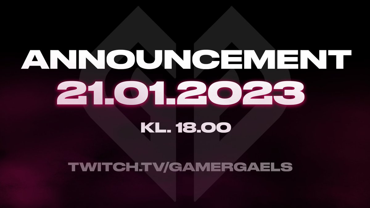 GamerGaels's tweet photo. ANNOUNCEMENT LØRDAG 21.01.2023 KL 18.00 på https://t.co/7PAFl0jTVo🔥 https://t.co/cA8Kcg8XmJ