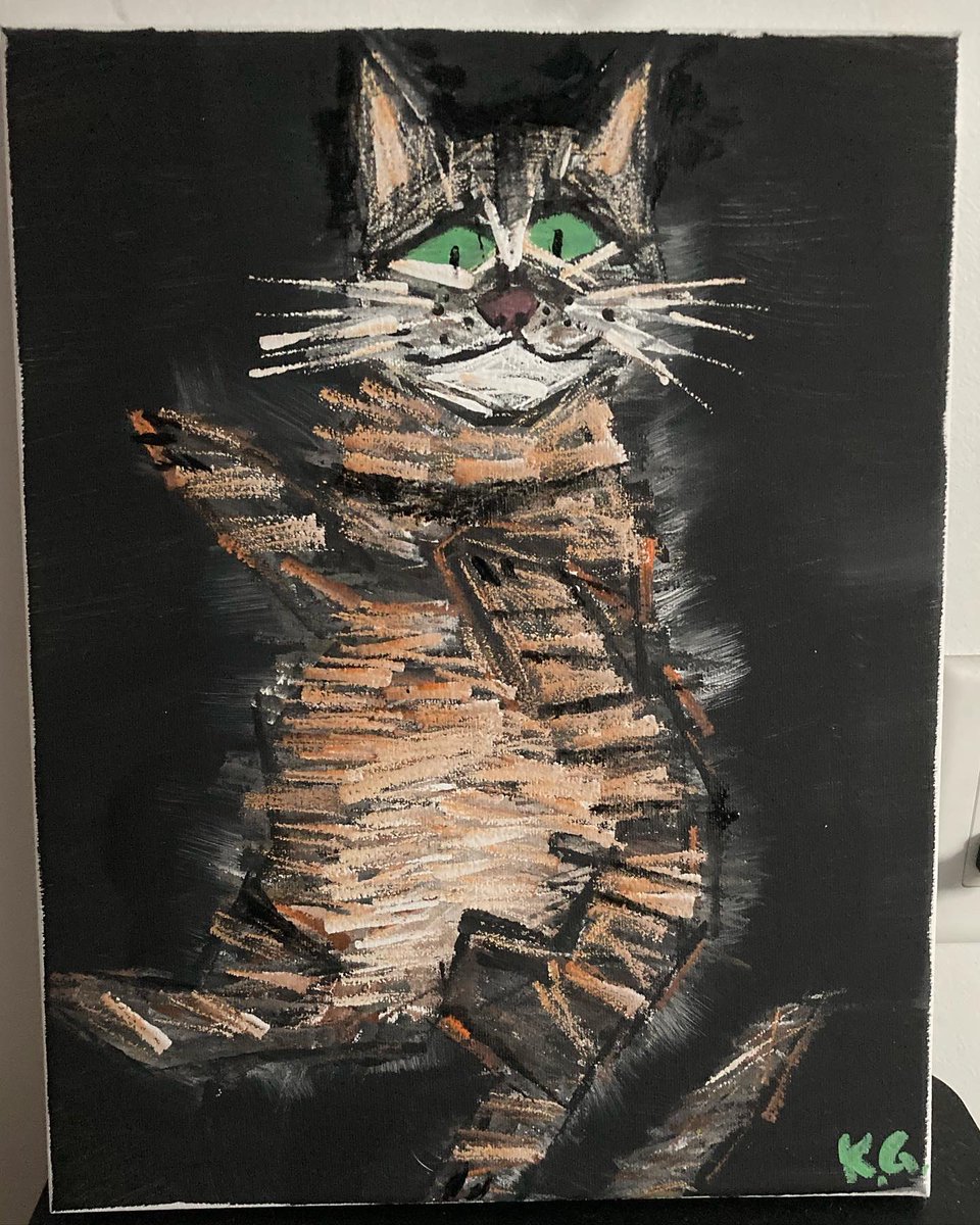 eXtremeKylieG's tweet photo. I felt like painting kitties. #makebadart https://t.co/8ObAWH6hKc