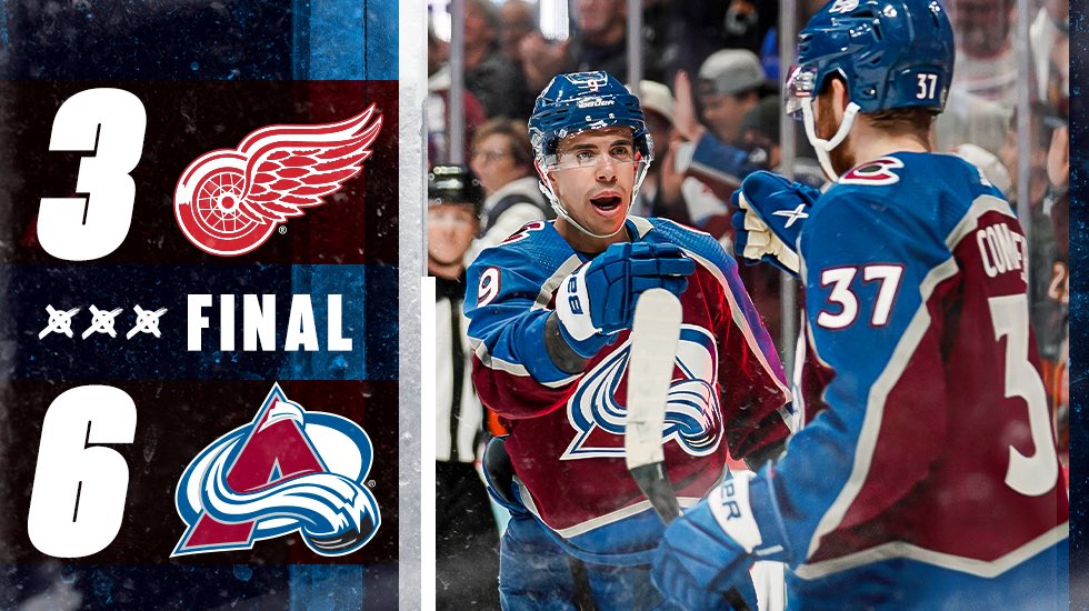 Avalanche's tweet photo. Avalanche win. 

Just what the doctor ordered. 

#GoAvsGo https://t.co/P0w0mN6Hcx