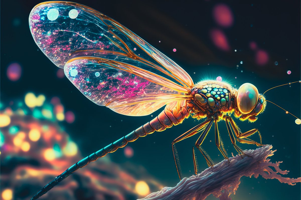 AiMachinist's tweet photo. A magical steampunk dragonfly, let's be inspired by nature

#dragonfly #wallpaper #midjourney #mechanical #cosmos #discord #ai #artificialintelligence #art #drawing #painting #render #realistic #digitalart #digital #artificial #graphic #realistic #conceptart #mechanical #animal https://t.co/27wMOWEm8K