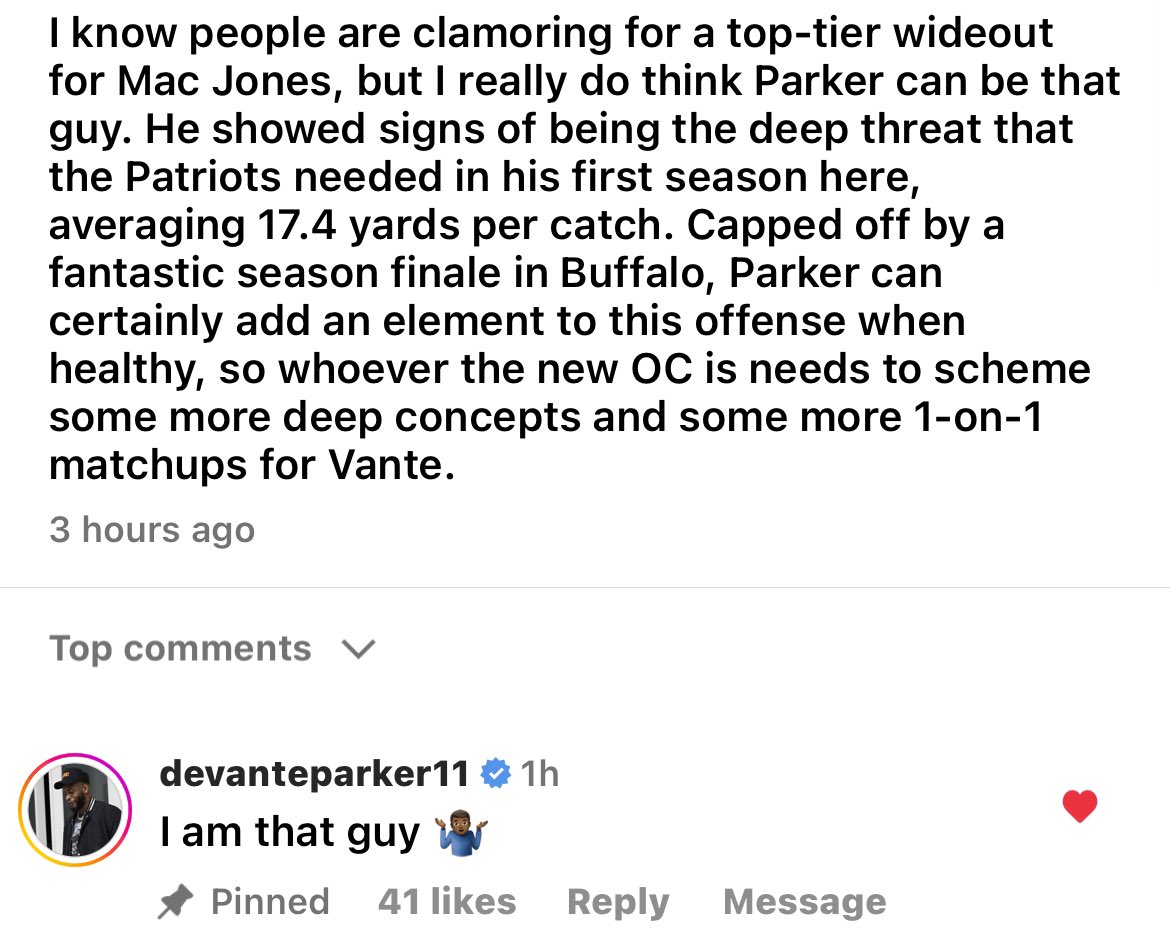 DeVante Parker on Instagram 👀