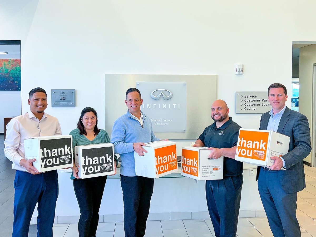 hunger_fight's tweet photo. Hunger Fight is proud to partner with INFINITI of Tampa on Asbury Automotive Group’s National Day of Giving to make a difference in our community. 

#HungerFight #AsburyAutomotive https://t.co/JW1sOB0sKa