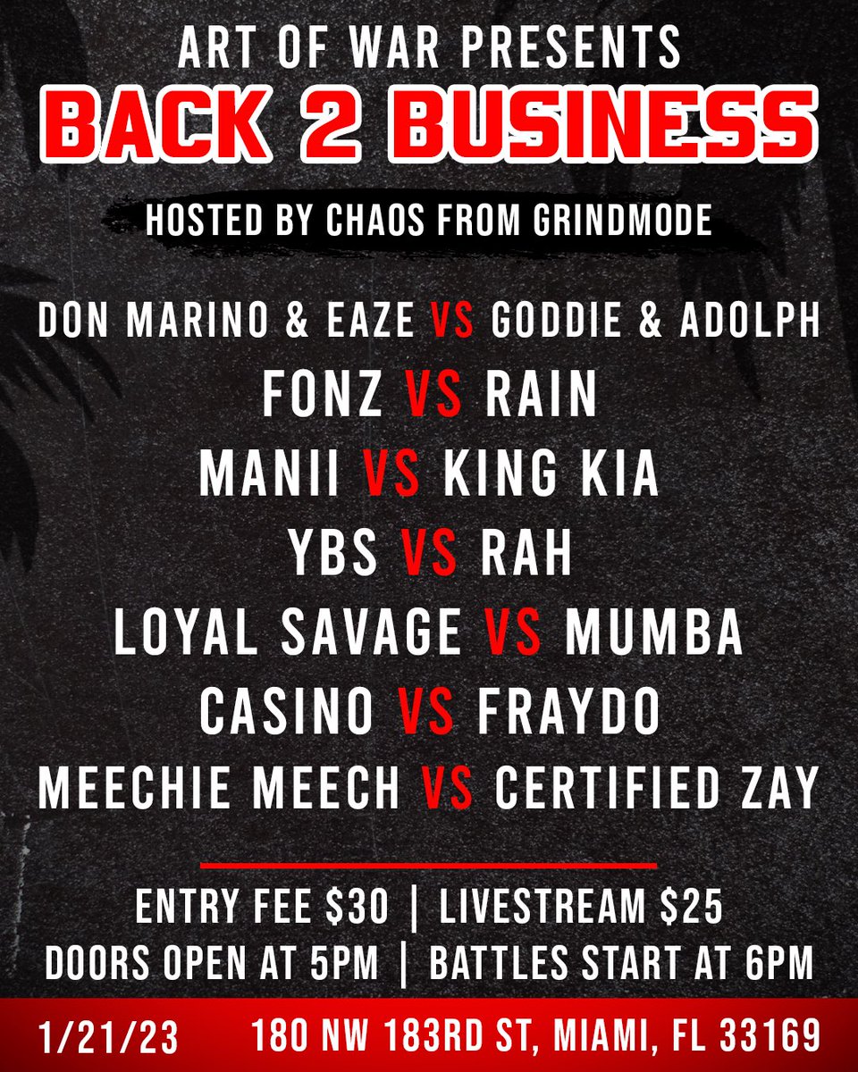 DonMarino305's tweet photo. ‼️‼️‼️THIS SATURDAY‼️‼️‼️ https://t.co/X5Zp585hMq