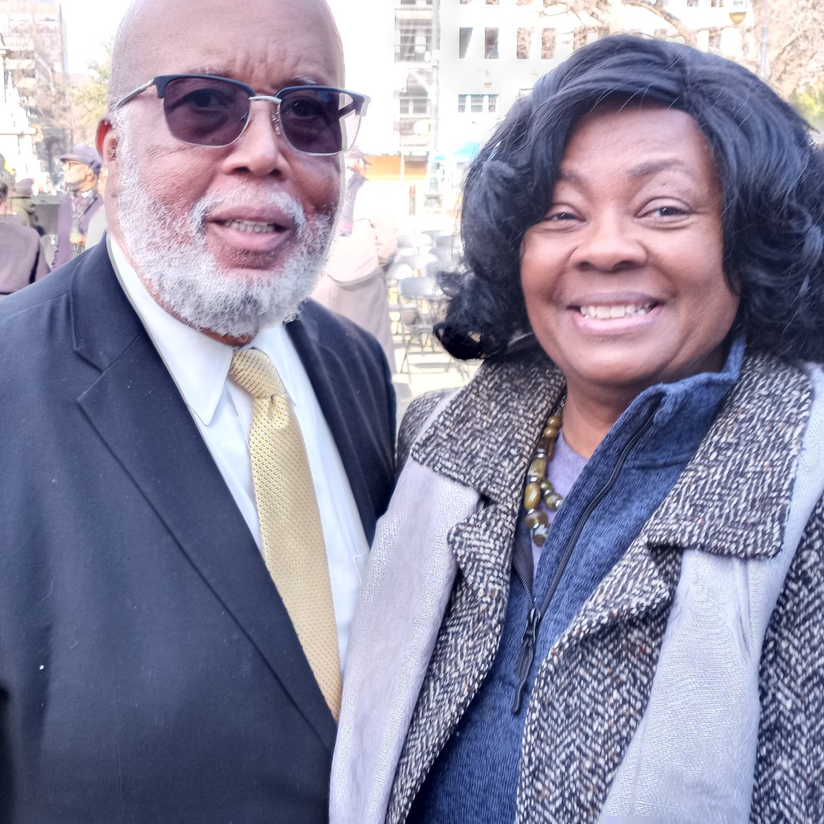 Bruce4USSenate's tweet photo. Thanks to Congressman and @January6thCmte Chair
@BennieGThompson for an inspiring keynote speech at the 2023 @SCNAACP King Day At The Dome. 

Others who were "boots on the ground": the legendary Maggie Glover, @Sueberkowitz @IvoryThigpen @aditisrivastav @antjuansea @echoproject https://t.co/uEKzJHB5BO