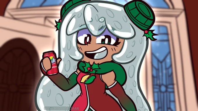 was gonna wait till the 2023 holidays to draw this but there were already so many requests ALSO alt outfit based on a drawing that  did because its adorable 