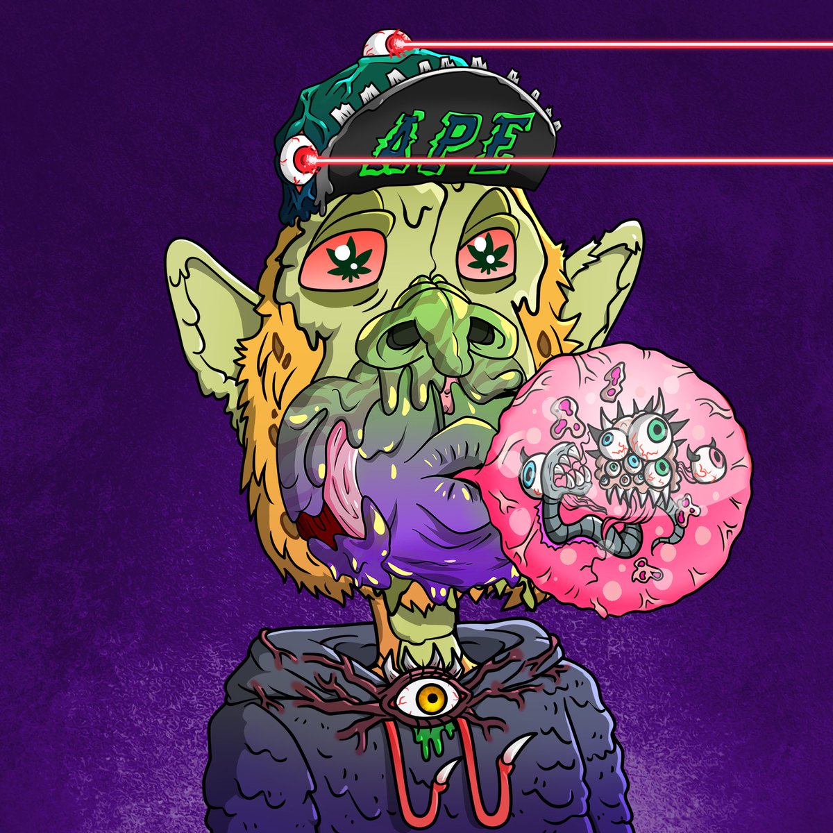 CryptoFeedDaily's tweet image. Let’s see those #MutationNation from @Ape_NationNFT