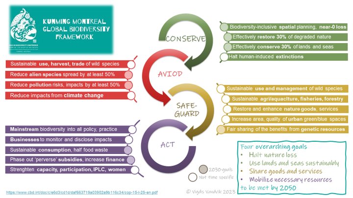 The #KunmingMontreal Global Biodiversity Framework - the 4 goals and 23 targets are *great*, but if you need a cheatsheet, I’ve got you covered… #GBF #cop15 <a href="/CBD_COP15/">CBD COP15</a>