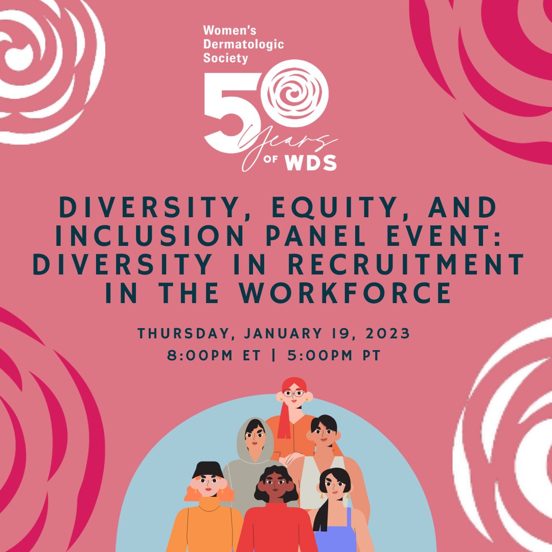 As we honor Dr. Martin Luther King, we acknowledge the continued work towards diversity, equity, and inclusion. @womensdermsoc wishes to invite you to join our virtual panel discussion: Diversity in Recruitment in the Dermatology Workforce RSVP instagram.com/p/CnflCnMusHG/…