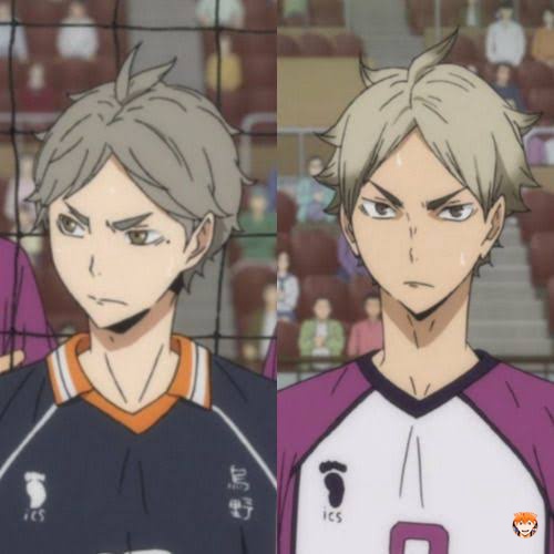 HAIKYUUFESS's tweet photo. *hq ✅ Huruf depan namanya dari S
✅ Setter
✅ Pinch server
✅ Tinggal di miyagi
✅ Seumuran (Kelas 3)
✅ Warna rambut beda tipis

Curiga anak kembar 🤔 https://t.co/BPgUQAPnGs